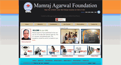 Desktop Screenshot of mamrajagarwalfoundation.com