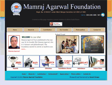 Tablet Screenshot of mamrajagarwalfoundation.com